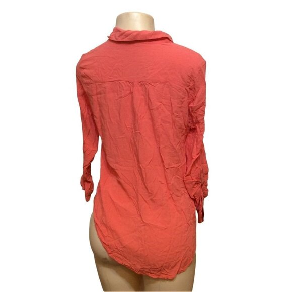Ambiance Apparel  Long Sleeve  Small Orange  Solid Polyester sku2 - Picture 2 of 3